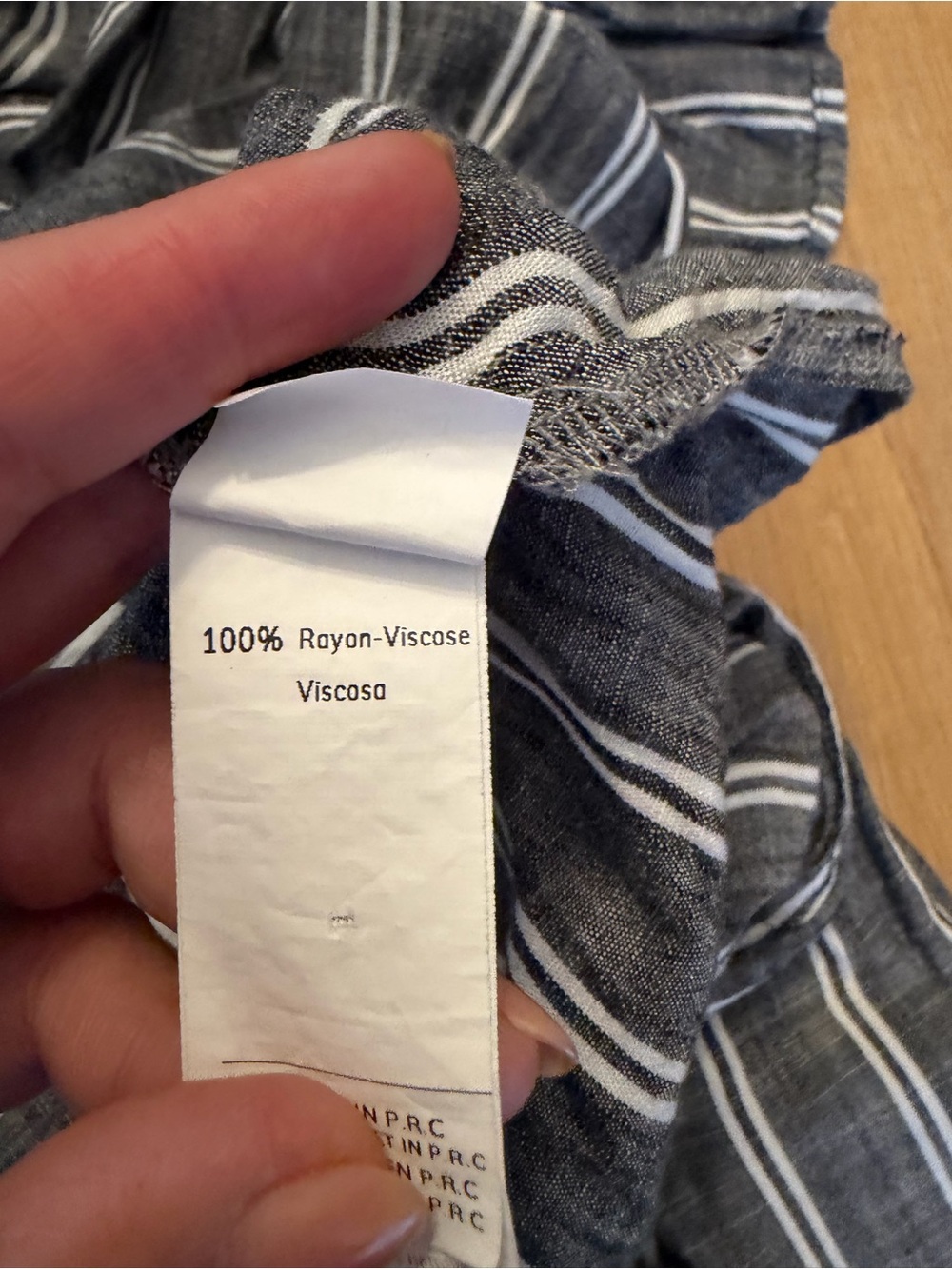 Cupshe Striped V-Neck Cinched Waist Maxi Dress - Gray - Picture 4 of 5